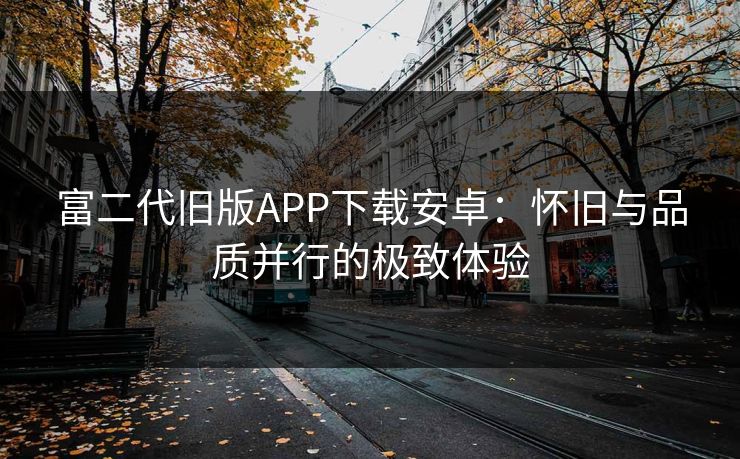 富二代旧版APP下载安卓：怀旧与品质并行的极致体验