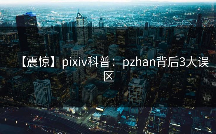 【震惊】pixiv科普:pzhan背后3大误区 【震惊】pixiv科普:pzhan背后3大误区